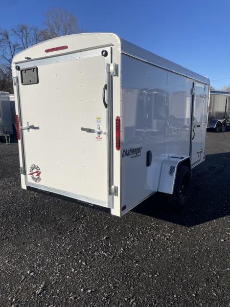 New 2027 Homesteader 6x12 Challenger Cargo - Ramp - WHITE