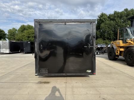 Used USED 2018 Spartan 8.5x24+2v dovetail enclosed cargo car hauler trailer Rear Ramp Door