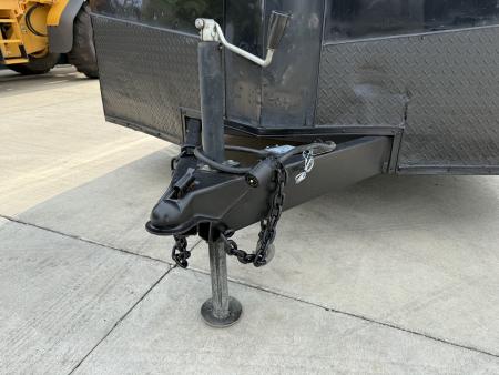 Used USED 2018 Spartan 8.5x24+2v dovetail enclosed cargo car hauler trailer Rear Ramp Door