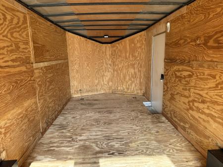 Used USED 2018 Spartan 8.5x24+2v dovetail enclosed cargo car hauler trailer Rear Ramp Door