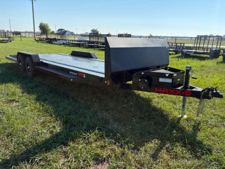 New 2027 MAXX-D 83x24 Tandem 9.9K Steel Floor Car / Racing Trailer W/ Rock Shield, In-Floor Lights, & E-Trac