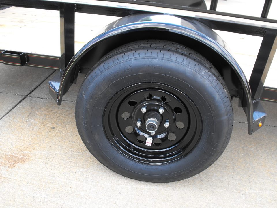 New Utility Trailer 6 X 12 HD '4 Ramp Spring Assist