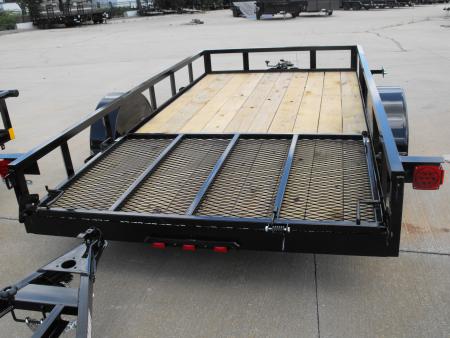 New Utility Trailer 6 X 12 HD '4 Ramp Spring Assist
