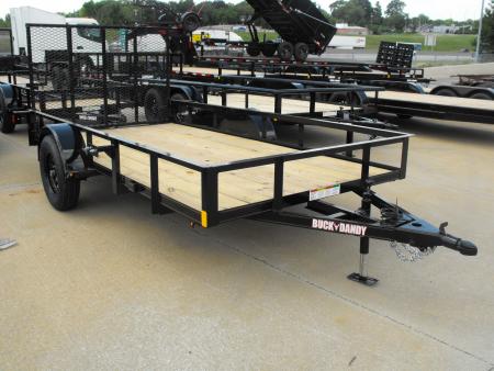 New Utility Trailer 6 X 12 HD '4 Ramp Spring Assist