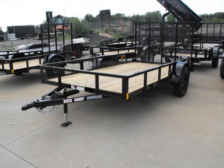 New Utility Trailer 6 X 12 HD '4 Ramp Spring Assist