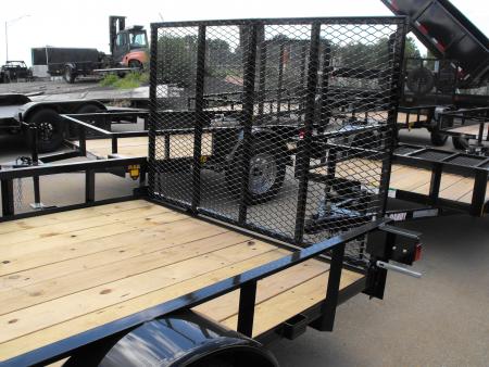 New Utility Trailer 6 X 12 HD '4 Ramp Spring Assist
