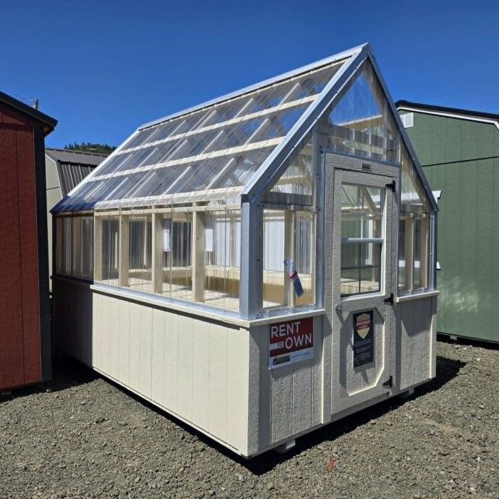 New GREEN HOUSE 2026 Old Hickory 8X12 Cottage Shed