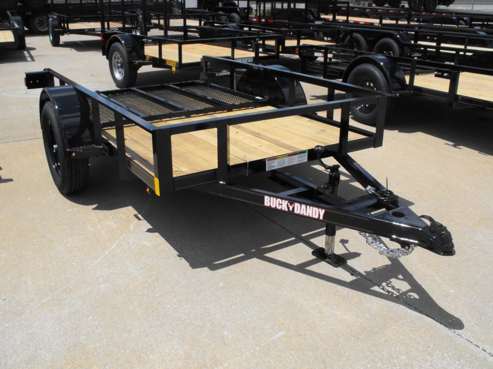 New Utility Trailer  5 X 8   HD Spring Assisted  4' Ramp