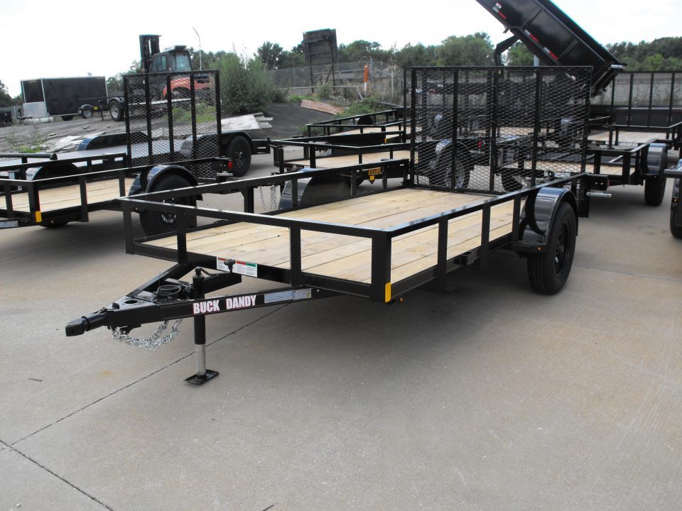 New Utility Trailer 6 X 12 HD '4 Ramp Spring Assist