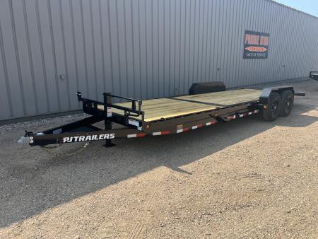 New 2027 PJ Trailers 24' T6 Tiltbed Equipment Tilt Trailer
