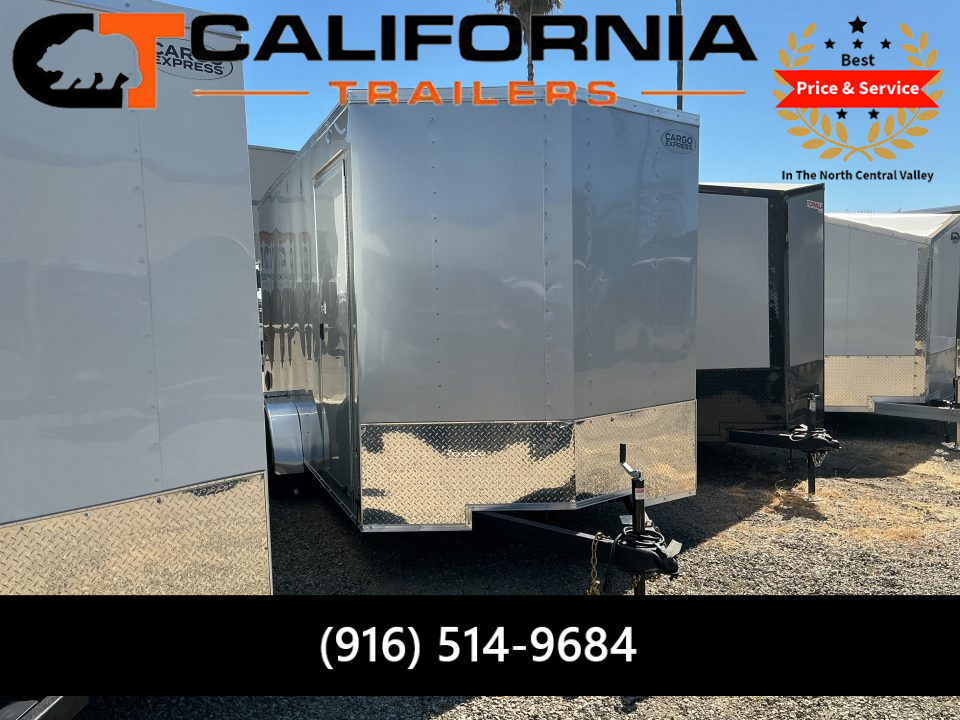 New 2026 Cargo Express 7x16 EX DLX Flat Top V-Nose 7K Cargo / Enclosed Trailer