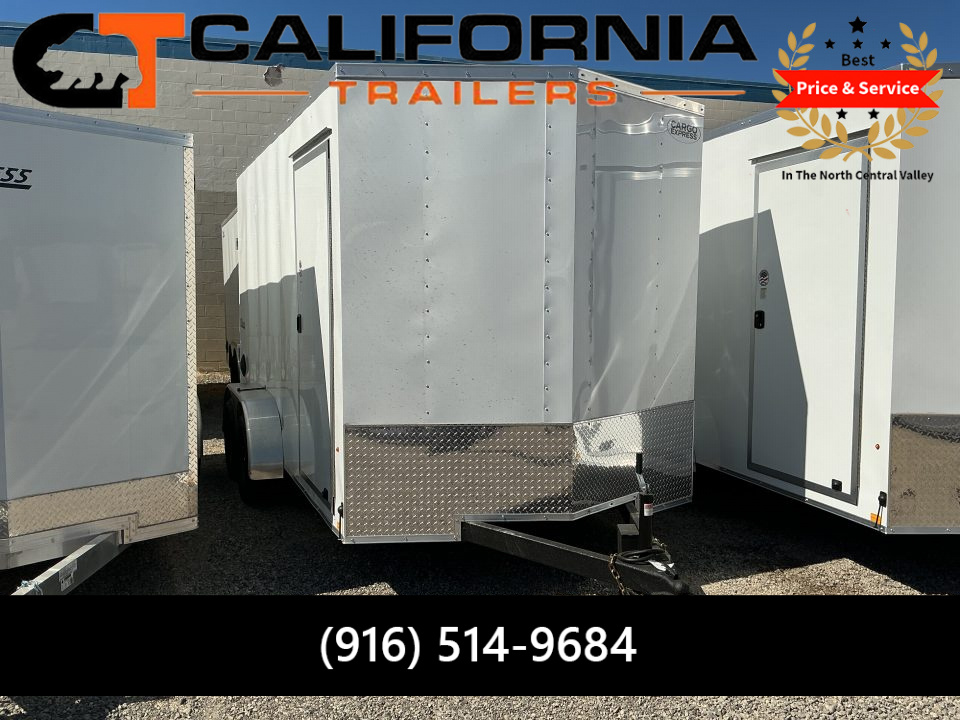 New 2026 Cargo Express 7x14 EX DLX Flat Top V-Nose 7K Cargo / Enclosed Trailer