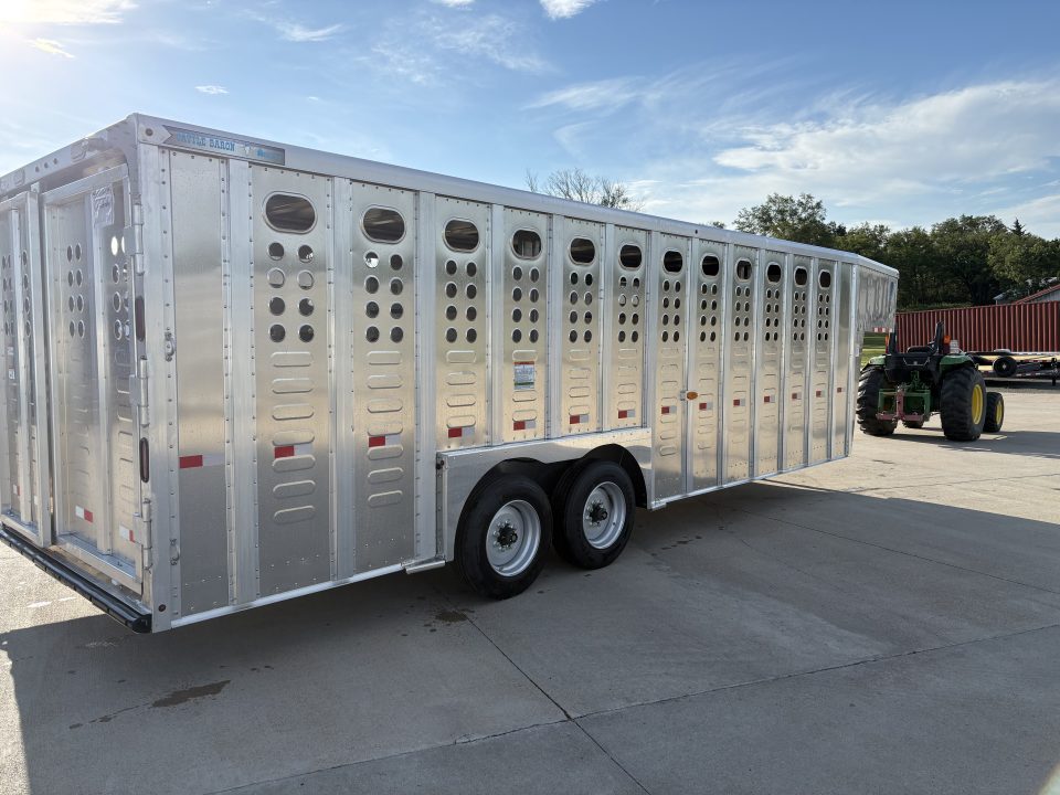 New 2027 Merritt 8x24 Cattle Baron Livestock Trailer