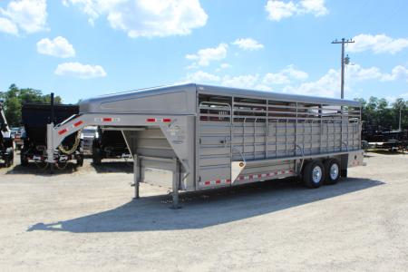 New 2026 GR Trailers 6.8x24 gooseneck Livestock Trailer
