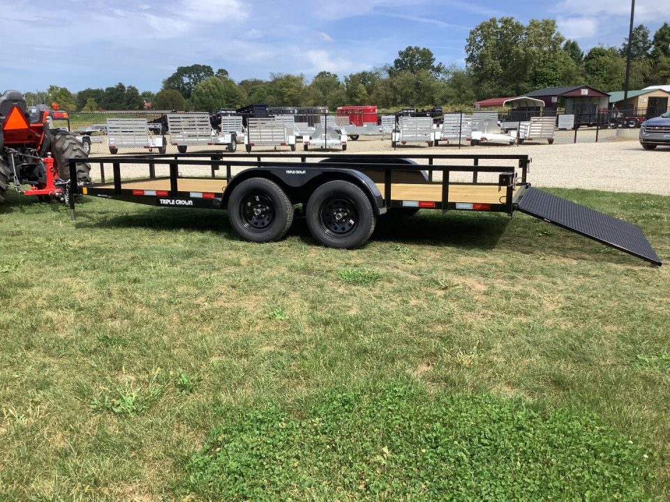 New 2026 Triple Crown Trailers 6X16TA Landscape Trailer 7k