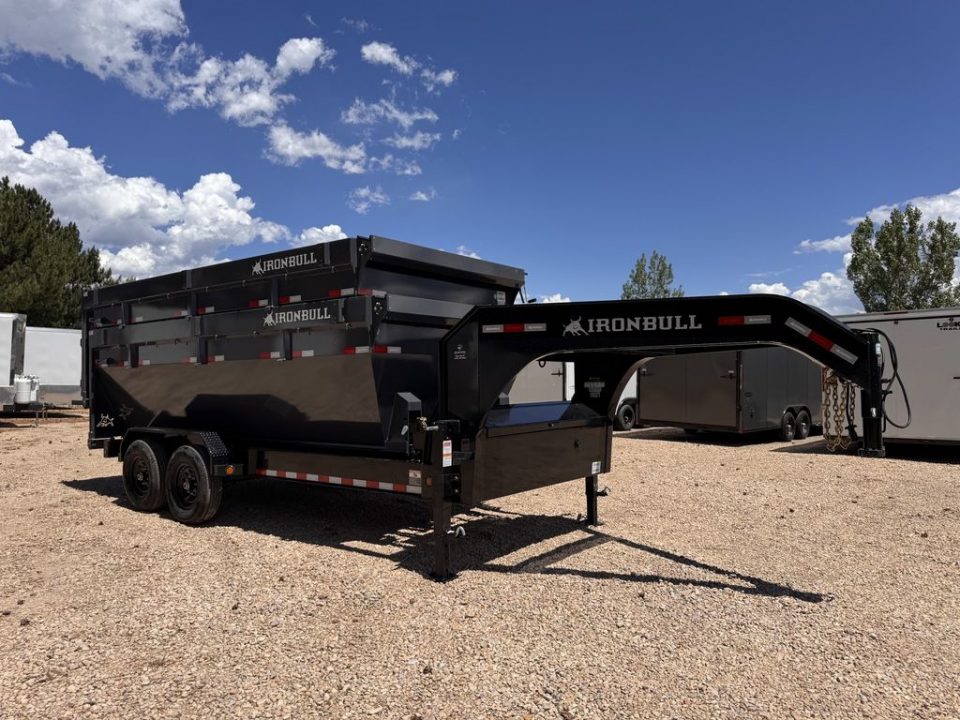 New 2027 Iron Bull Trailers 7X16-14K Gooseneck Roll-Off Trailer w/ 2 Bins BUNDLE