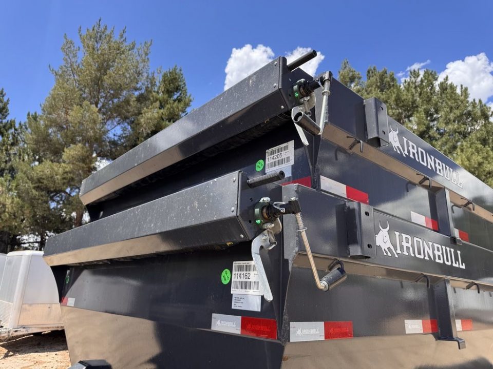 New 2027 Iron Bull Trailers 7X16-14K Gooseneck Roll-Off Trailer w/ 2 Bins BUNDLE