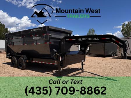 New 2027 Iron Bull Trailers 7X16-14K Gooseneck Roll-Off Trailer w/ 2 Bins BUNDLE