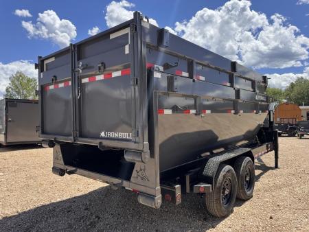 New 2027 Iron Bull Trailers 7X16-14K Gooseneck Roll-Off Trailer w/ 2 Bins BUNDLE