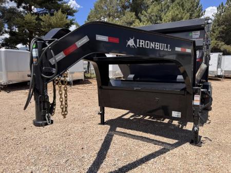 New 2027 Iron Bull Trailers 7X16-14K Gooseneck Roll-Off Trailer w/ 2 Bins BUNDLE