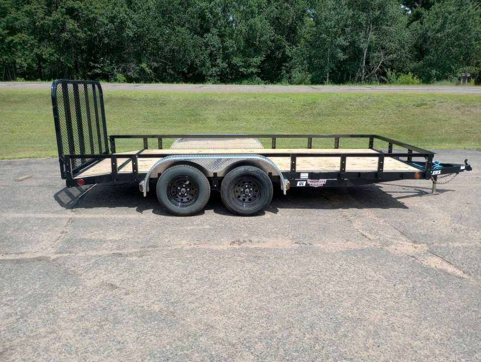 New 2027 PJ Trailers UL 83"X16' Tandem Axle Utility Trailer