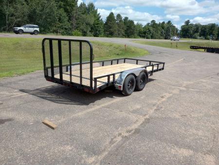 New 2027 PJ Trailers UL 83"X16' Tandem Axle Utility Trailer