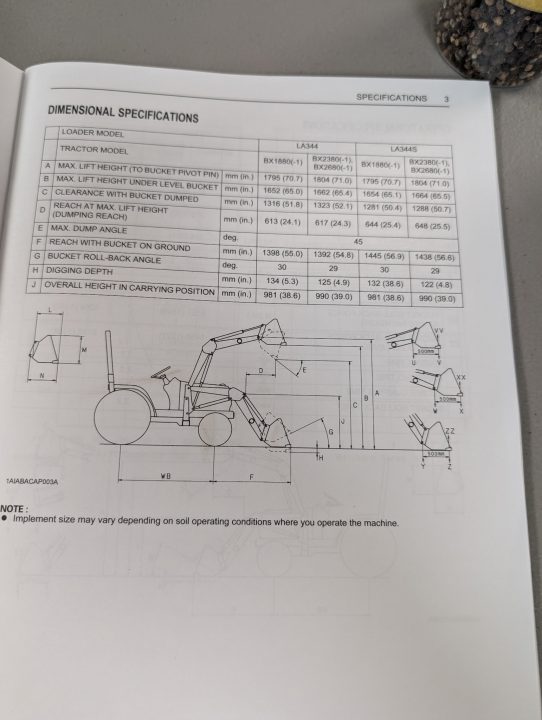 Used 2024 Kubota BXL 380 Tractor