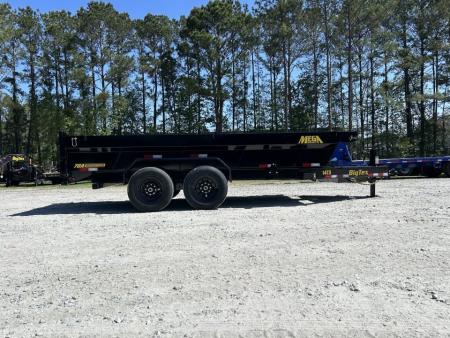 New 2027 Big Tex 14TD Dump Trailer, 7x16 6 stage telescopic 7 gauge floor comb gate tarp, ramps, and stabilizer feet included