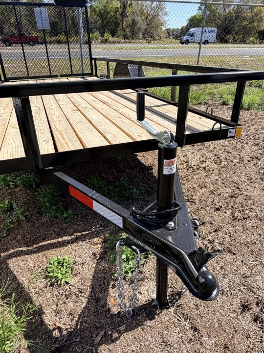 New 2026 Southern Grace Steel Fabrication 7x14 Single Axle Utility Trailer – LED Lights | 2,990 LB Axle | Wood Deck Utility Trailer