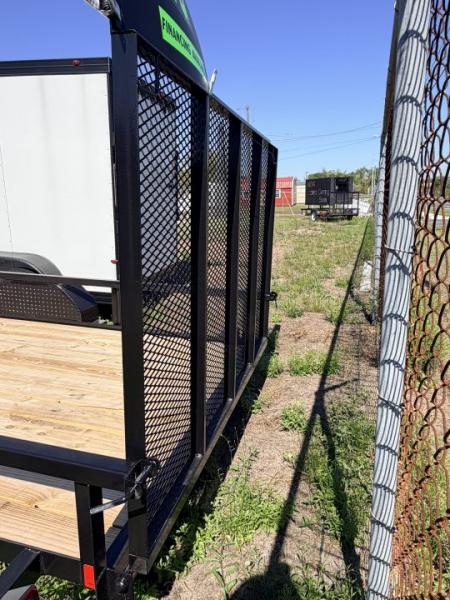 New 2026 Southern Grace Steel Fabrication 7x14 Single Axle Utility Trailer – LED Lights | 2,990 LB Axle | Wood Deck Utility Trailer