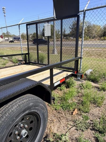 New 2026 Southern Grace Steel Fabrication 7x14 Single Axle Utility Trailer – LED Lights | 2,990 LB Axle | Wood Deck Utility Trailer