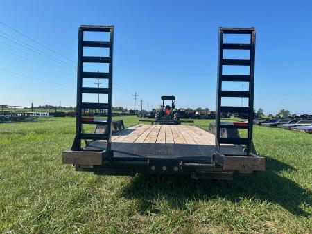 Used 2019 Starlite 83x20 Tandem 14K Equipment Trailer w/ 2' Dove, Standup Ramps & Slide In Ramps
