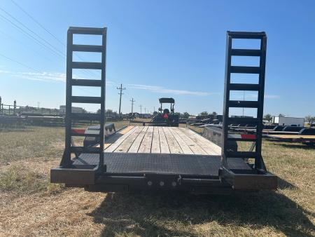 Used 2019 Starlite 83x20 Tandem 14K Equipment Trailer w/ 2' Dove, Standup Ramps & Slide In Ramps