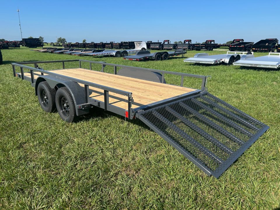 New 2027 Lamar 83x16 Tandem 7K Utility w/ 4' Ramp Gate