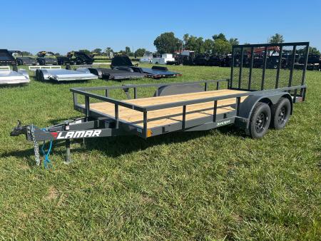 New 2027 Lamar 83x16 Tandem 7K Utility w/ 4' Ramp Gate