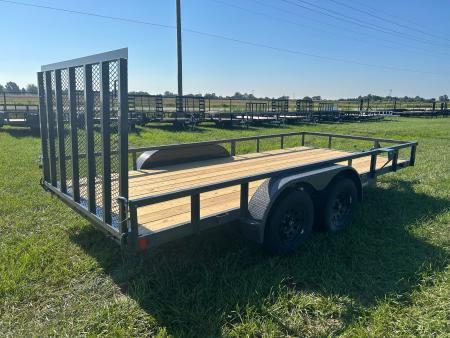 New 2027 Lamar 83x16 Tandem 7K Utility w/ 4' Ramp Gate