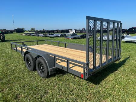 New 2027 Lamar 83x16 Tandem 7K Utility w/ 4' Ramp Gate