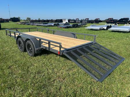 New 2027 Lamar 83x16 Tandem 7K Utility w/ 4' Ramp Gate