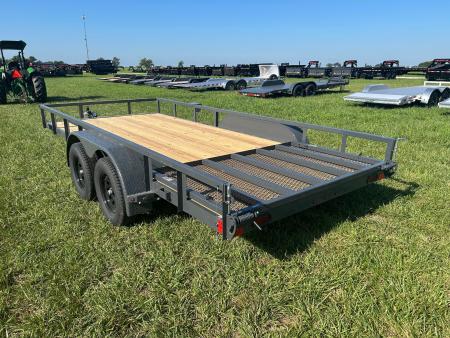 New 2027 Lamar 83x16 Tandem 7K Utility w/ 4' Ramp Gate