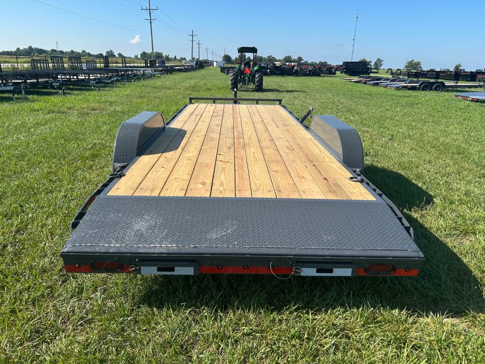 New 2027 Lamar 83x22 Tandem 10K Carhauler w/ 2' Dove & Slide In Ramps