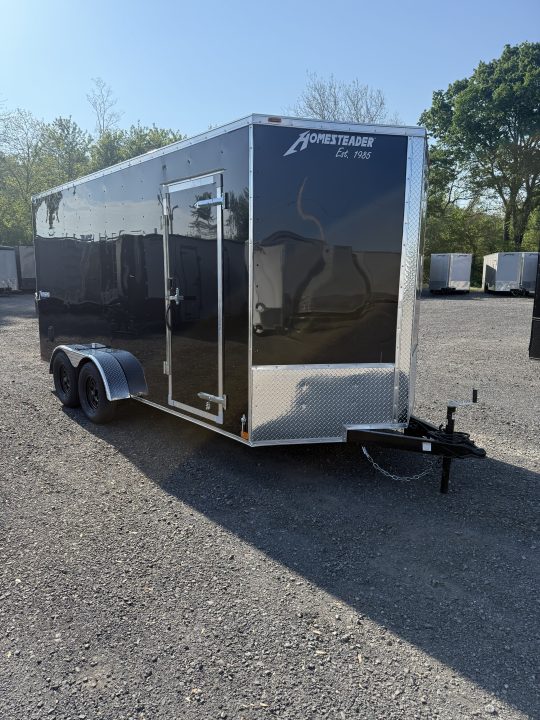 New 2027 Homesteader 7x14IT V-Nose - 7' Interior - BLACK