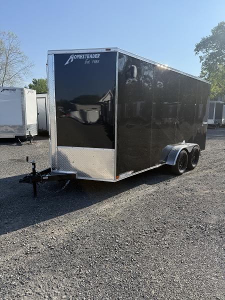 New 2027 Homesteader 7x14IT V-Nose - 7' Interior - BLACK