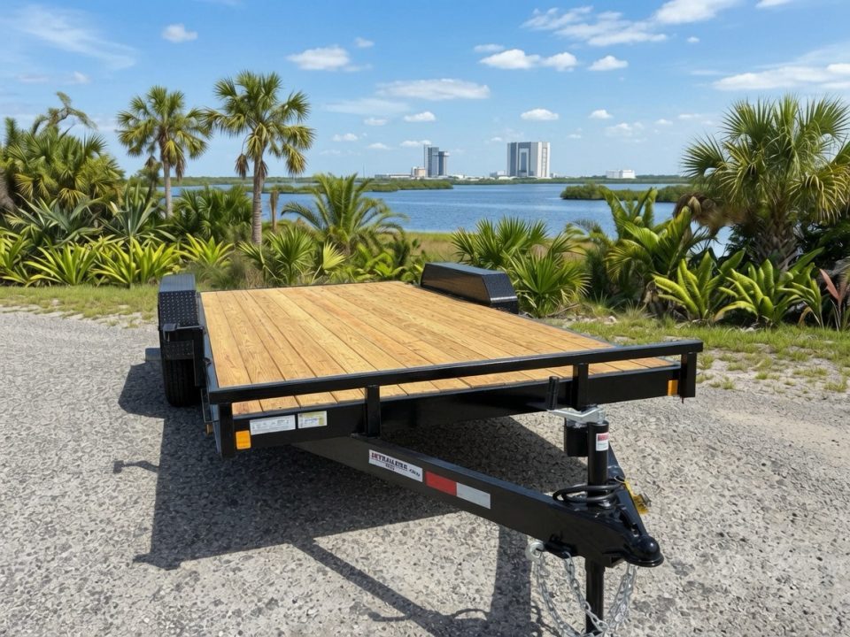 New 2026 Southern Grace Steel Fabrication 7x18 Car Hauler – Dual 5,200 LB Axles | Heavy-Duty Equipment Trailer Car Hauler