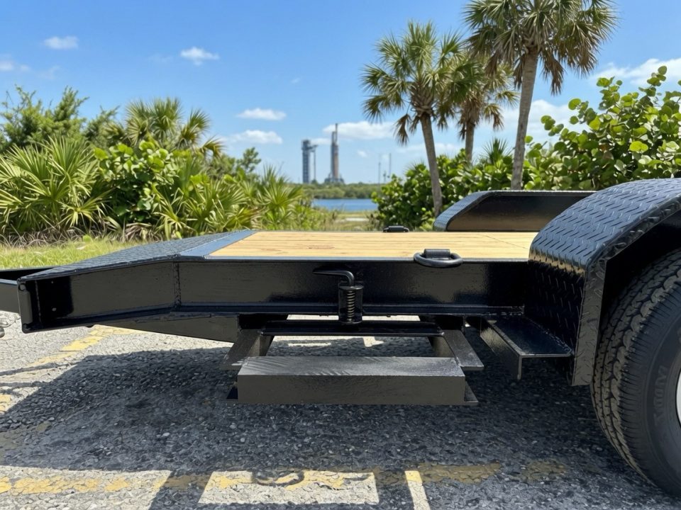 New 2026 Southern Grace Steel Fabrication 7x18 Car Hauler – Dual 5,200 LB Axles | Heavy-Duty Equipment Trailer Car Hauler