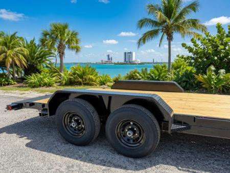 New 2026 Southern Grace Steel Fabrication 7x18 Car Hauler – Dual 5,200 LB Axles | Heavy-Duty Equipment Trailer Car Hauler