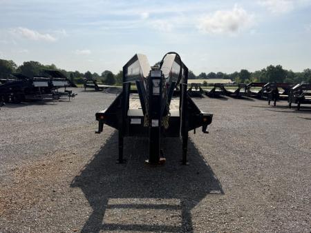 Used 2015 PJ 102"X25' 20K GVWR Gooseneck Flatbed Trailer