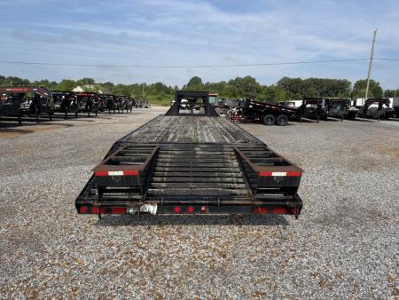 Used 2015 PJ 102"X25' 20K GVWR Gooseneck Flatbed Trailer