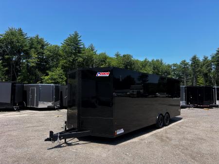 New 2026 Pace American 8.5X24 + 2ft V nose/ 7' interior/ Ext. tongue/ Blackout / Polycore - 9990GVW