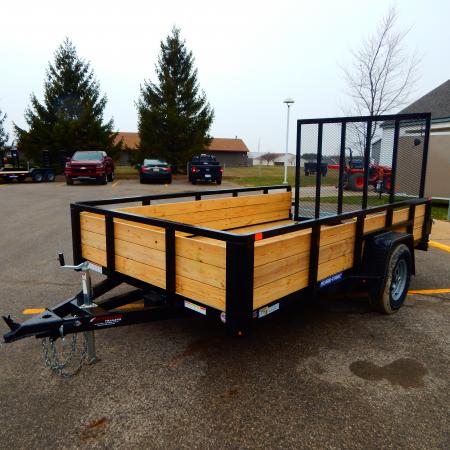 New 2026 Sure-Trac 7 x 14 Tube Top Three Board 5K Brake Utility Trailer