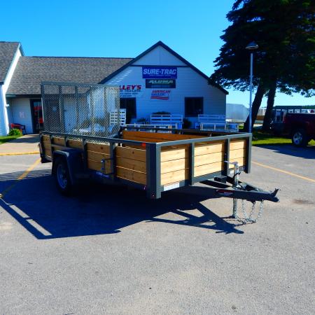 New 2026 Sure-Trac 7 x 14 Tube Top Three Board 5K Brake Utility Trailer
